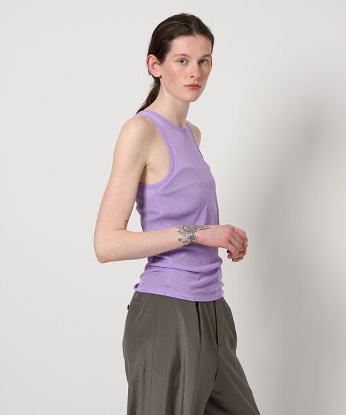 AEWEN MATOPH（イウエン マトフ）の「＜AEWEN MATOPH＞シアー タンクトップ（タンクトップ・レディース・ホワイト/ブラック/オレンジ/ライラック・FREE）」の8枚目の写真