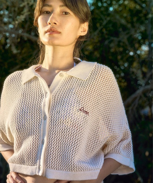 RVCA/ルーカ ニットシャツ メッシュ ショート丈 BF04C-850
