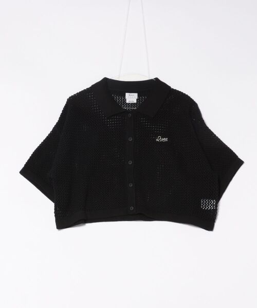 RVCA/ルーカ ニットシャツ メッシュ ショート丈 BF04C-850