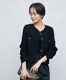 Nolleys sophi ツイードジャケット　未使用 ブランド古着】NOLLEY'S Sophi｜ノーリーズソフィのノーカラー