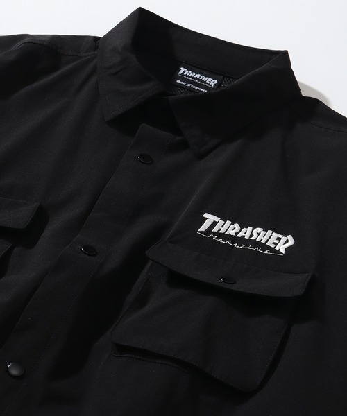 THRASHER(スラッシャー)の「【THRASHER/スラッシャー】 接触冷感 オーバーサイズ ナイロンストレッチ 半袖シャツ(シャツ/ブラウス・メンズ・カーキ/グレイッシュベージュ/ブラック・M/XL/L)」の16枚目の写真