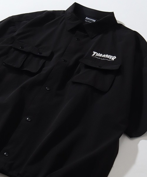 THRASHER(スラッシャー)の「【THRASHER/スラッシャー】 接触冷感 オーバーサイズ ナイロンストレッチ 半袖シャツ(シャツ/ブラウス・メンズ・カーキ/グレイッシュベージュ/ブラック・M/XL/L)」の13枚目の写真