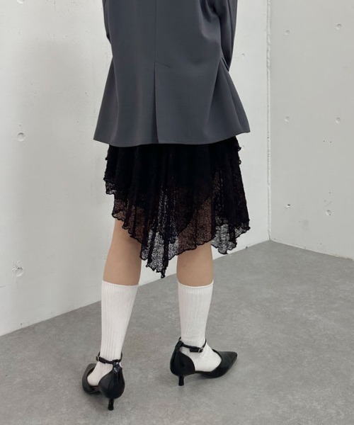 archives（アルシーヴ）の「イレヘムレースミニスカート（スカート・レディース・オフホワイト/ブラック・MEDIUM）」の14枚目の写真