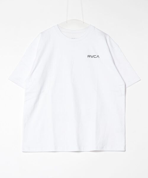 RVCA(ルーカ)の「ルーカ RVCA PALM BOX SS サーフ 半袖Tシャツ(Tシャツ/カットソー・メンズ・ホワイト/ブラック・S/M/L)」の1枚目の写真