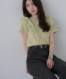 FREE'S MART | ◆ダブルフリルドッキングカットソー(Tシャツ/カットソー)