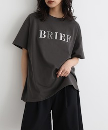 ポイント刺繍ロゴTシャツ