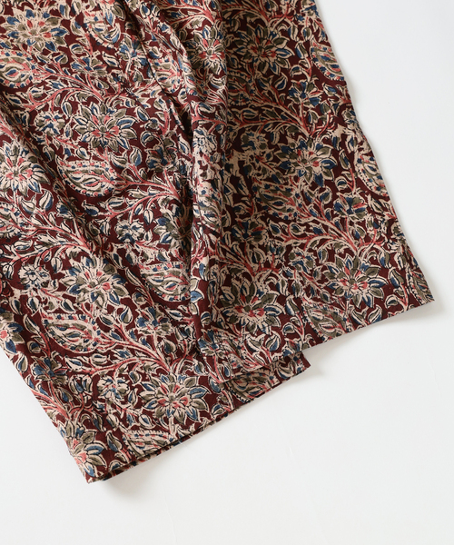 JOURNAL STANDARD relume(ジャーナルスタンダード レリューム)の「bunai 別注 KALAMKARI プリントパンツ(その他パンツ・メンズ・マスタード/ボルドー/ブラック/アイボリー・FREE)」の7枚目の写真