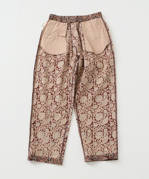 JOURNAL STANDARD relume(ジャーナルスタンダード レリューム)の「bunai 別注 KALAMKARI プリントパンツ(その他パンツ・メンズ・マスタード/ボルドー/ブラック/アイボリー・FREE)」の8枚目の写真