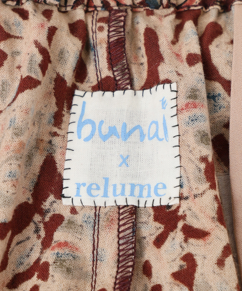 JOURNAL STANDARD relume(ジャーナルスタンダード レリューム)の「bunai 別注 KALAMKARI プリントパンツ(その他パンツ・メンズ・マスタード/ボルドー/ブラック/アイボリー・FREE)」の9枚目の写真