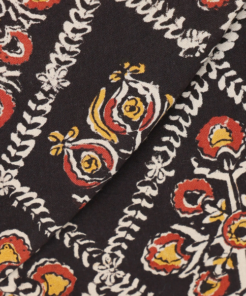 JOURNAL STANDARD relume(ジャーナルスタンダード レリューム)の「bunai 別注 KALAMKARI プリントパンツ(その他パンツ・メンズ・マスタード/ボルドー/ブラック/アイボリー・FREE)」の15枚目の写真