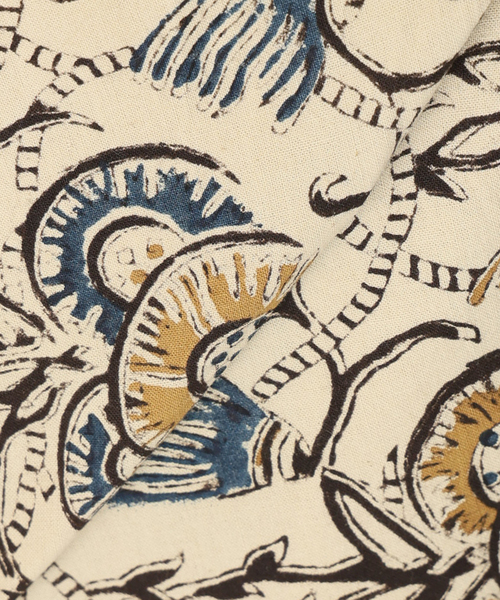 JOURNAL STANDARD relume(ジャーナルスタンダード レリューム)の「bunai 別注 KALAMKARI プリントパンツ(その他パンツ・メンズ・マスタード/ボルドー/ブラック/アイボリー・FREE)」の16枚目の写真