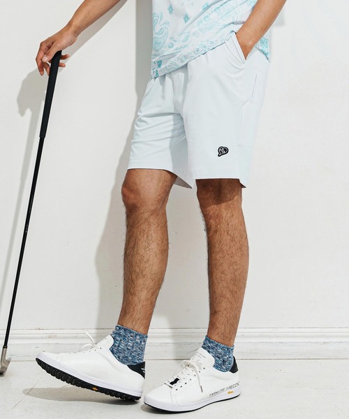 1minute 1second(ワンミニットワンセカンド)の「mp13517-6 Pocket embroidery shorts (cool fabric) ショートパンツ(その他パンツ・メンズ・カーキ系/ブラック×ホワイト/ホワイト×ブラック・S/M/L/XL)」の1枚目の写真