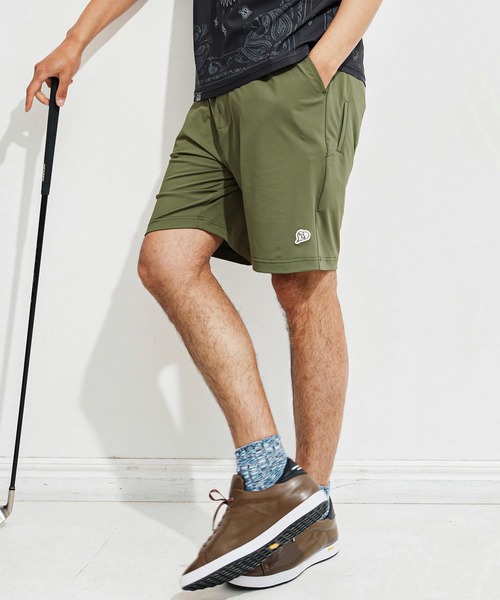 1minute 1second(ワンミニットワンセカンド)の「mp13517-6 Pocket embroidery shorts (cool fabric) ショートパンツ(その他パンツ・メンズ・カーキ系/ブラック×ホワイト/ホワイト×ブラック・S/M/L/XL)」の10枚目の写真