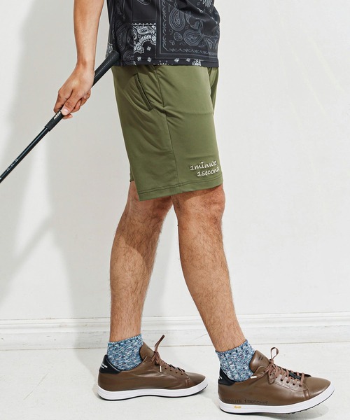 1minute 1second(ワンミニットワンセカンド)の「mp13517-6 Pocket embroidery shorts (cool fabric) ショートパンツ(その他パンツ・メンズ・カーキ系/ブラック×ホワイト/ホワイト×ブラック・S/M/L/XL)」の12枚目の写真