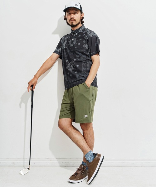 1minute 1second(ワンミニットワンセカンド)の「mp13517-6 Pocket embroidery shorts (cool fabric) ショートパンツ(その他パンツ・メンズ・カーキ系/ブラック×ホワイト/ホワイト×ブラック・S/M/L/XL)」の13枚目の写真