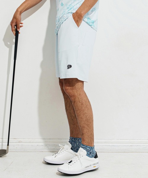1minute 1second(ワンミニットワンセカンド)の「mp13517-6 Pocket embroidery shorts (cool fabric) ショートパンツ(その他パンツ・メンズ・カーキ系/ブラック×ホワイト/ホワイト×ブラック・S/M/L/XL)」の16枚目の写真