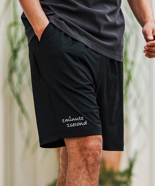 1minute 1second(ワンミニットワンセカンド)の「mp13517-6 Pocket embroidery shorts (cool fabric) ショートパンツ(その他パンツ・メンズ・カーキ系/ブラック×ホワイト/ホワイト×ブラック・S/M/L/XL)」の20枚目の写真