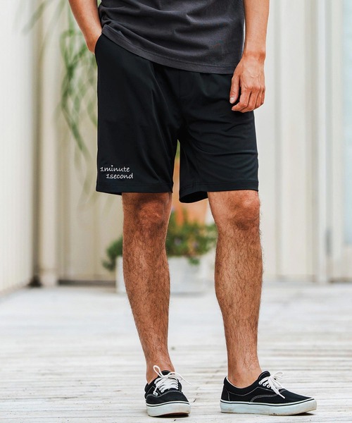 1minute 1second(ワンミニットワンセカンド)の「mp13517-6 Pocket embroidery shorts (cool fabric) ショートパンツ(その他パンツ・メンズ・カーキ系/ブラック×ホワイト/ホワイト×ブラック・S/M/L/XL)」の21枚目の写真