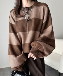 Java（ジャバ）の「《JaVaジャバコラボ》目を奪われるたっぷり袖。 ボリュームスリーブオーバーサイズニット（ニット/セーター）」