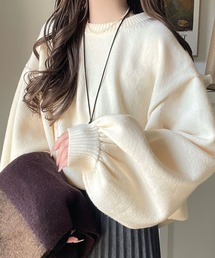 Java（ジャバ）の「《JaVaジャバコラボ》目を奪われるたっぷり袖。 ボリュームスリーブオーバーサイズニット（ニット/セーター・メンズ）」