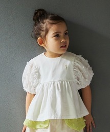 Hoppetta（ホッペッタ）の「【Hoppetta(ホッペッタ)】ポンポンプルオーバー 80・90・100cm（シャツ/ブラウス）」