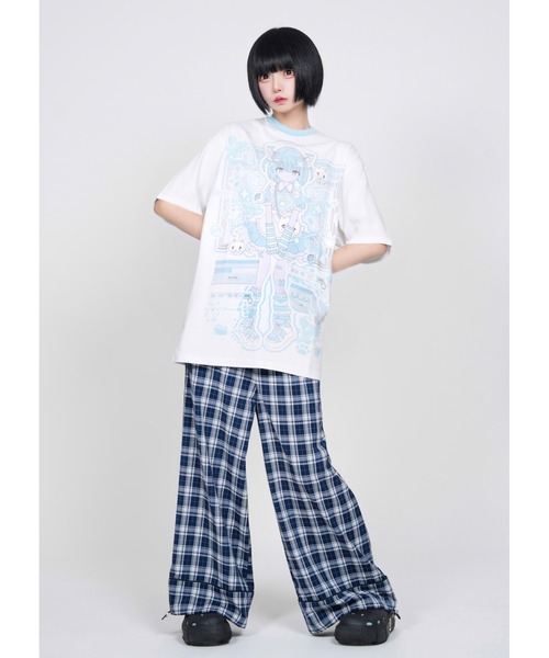 Hauls（ハウルズ）の「こすもぱいんコラボBIGTEE（Tシャツ/カットソー・レディース・ピンク/サックスブルー・F）」の4枚目の写真