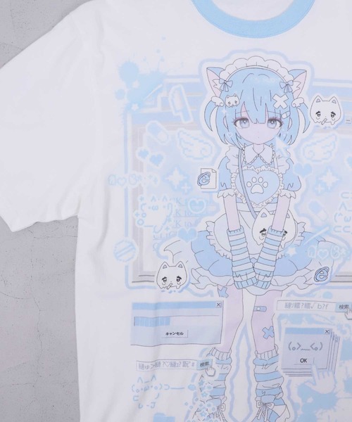Hauls（ハウルズ）の「こすもぱいんコラボBIGTEE（Tシャツ/カットソー・レディース・ピンク/サックスブルー・F）」の9枚目の写真