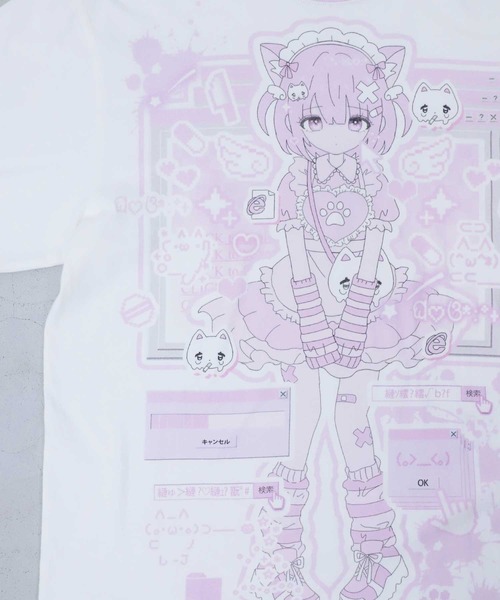 Hauls（ハウルズ）の「こすもぱいんコラボBIGTEE（Tシャツ/カットソー・レディース・ピンク/サックスブルー・F）」の5枚目の写真
