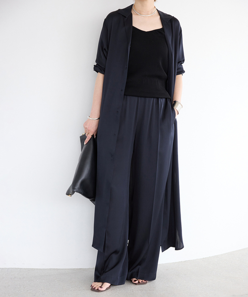 SILK SATIN EASY パンツ（その他パンツ）｜MUSE de Deuxieme
