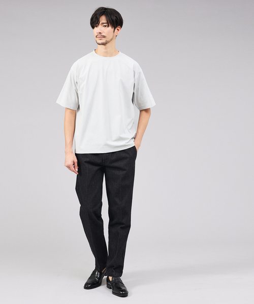 ABAHOUSE GRAY（アバハウスグレイ）の「【速乾 / DRY MAX】半袖Tシャツ（Tシャツ/カットソー・メンズ・ホワイト/グレイッシュベージュ/グレイッシュブルー/チャコールグレー/ブラック・44/46/48/50）」の7枚目の写真