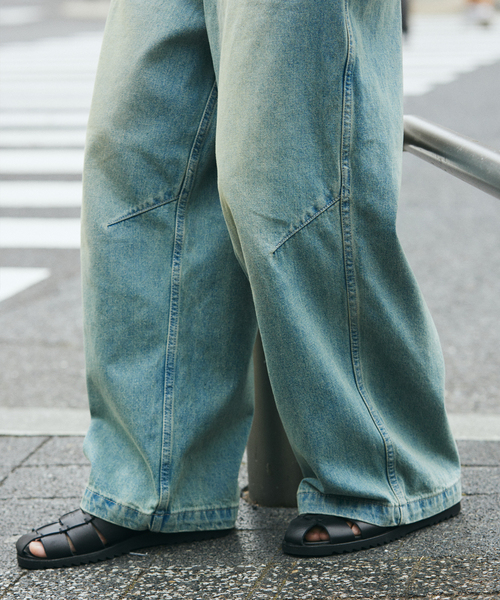 JOURNAL STANDARD relume(ジャーナルスタンダード レリューム)の「10オンス ベルテッド デニム スノー パンツ(デニムパンツ・メンズ・ネイビー/ブルー系その他・MEDIUM/LARGE)」の4枚目の写真
