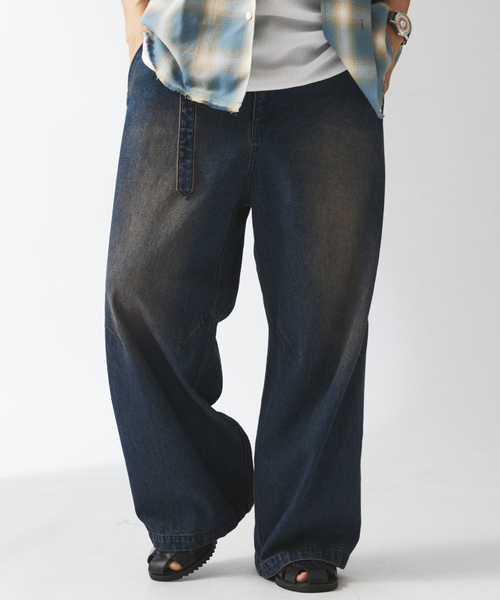 JOURNAL STANDARD relume(ジャーナルスタンダード レリューム)の「10オンス ベルテッド デニム スノー パンツ(デニムパンツ・メンズ・ネイビー/ブルー系その他・MEDIUM/LARGE)」の14枚目の写真