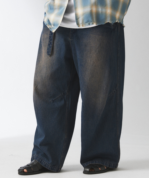 JOURNAL STANDARD relume(ジャーナルスタンダード レリューム)の「10オンス ベルテッド デニム スノー パンツ(デニムパンツ・メンズ・ネイビー/ブルー系その他・MEDIUM/LARGE)」の15枚目の写真