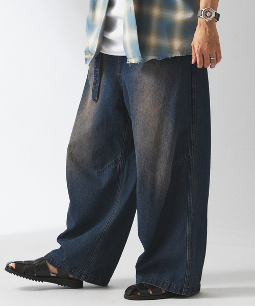 JOURNAL STANDARD relume(ジャーナルスタンダード レリューム)の「10オンス ベルテッド デニム スノー パンツ(デニムパンツ・メンズ・ネイビー/ブルー系その他・MEDIUM/LARGE)」の16枚目の写真
