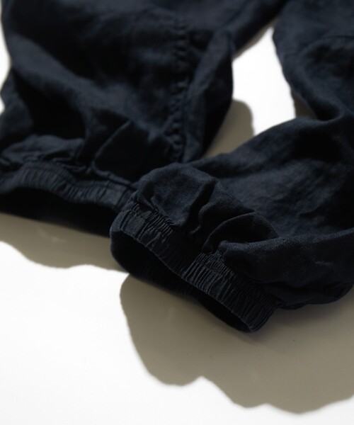 CAHLUMN/カウラム　リネンジムテーパードパンツ　ネイビー　L 新品】CAHLUMN Linen Gym Pant カウラム リネンジムパンツ
