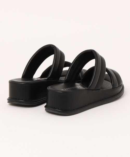 Balancoire（ブランコアール）の「【軽量】パデットダブルベルト 厚底　サンダル（サンダル・レディース・ライトグレー/ブラック・S/M/L/LL）」の3枚目の写真