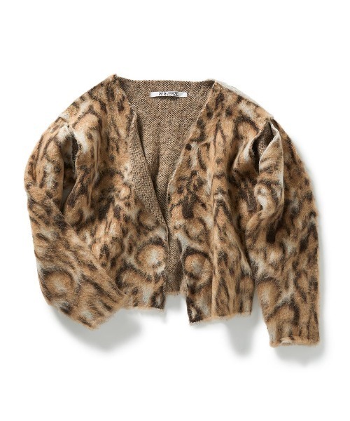 パーバーズ Knit Cardigan ブラウン PERVERZE（パーバーズ）の「Wide Slit Cardigan（ニット/セーター