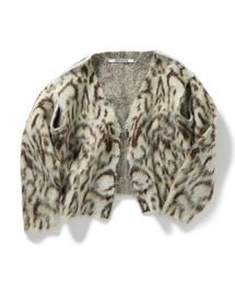 トップス PERVERZE Face Hand Knit Cardigan Gray PERVERZE Face Hand Knit Cardigan / Gray PERVERZE（パーバーズ）の