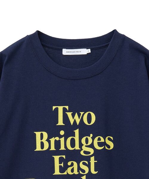 AMERICAN HOLIC(アメリカンホリック)の「カラーロゴ Tシャツ(Tシャツ/カットソー・レディース・チャコールグレー/ピンク/ネイビー/オフホワイト・M/L)」の18枚目の写真