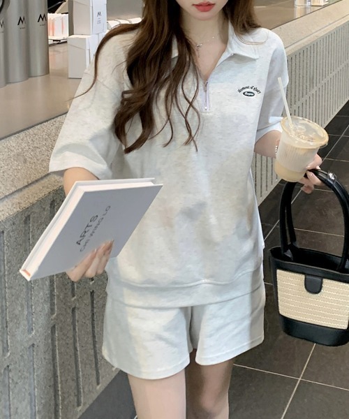2色 セットアップ パフスリーブTシャツ パンツ シェーダブル 楽天市場】Tシャツ+ショートパンツ 2点セット セットアップ 上下