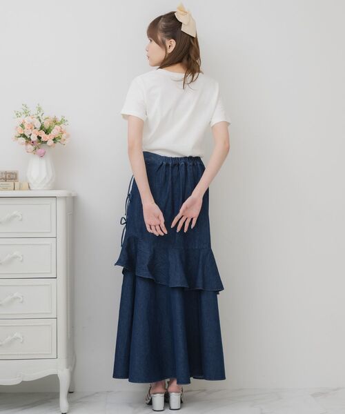 ems excite(エムズエキサイト)の「スパンコールロゴTEE(Tシャツ/カットソー・レディース・ピンク/イエロー/オフホワイト・FREE)」の16枚目の写真