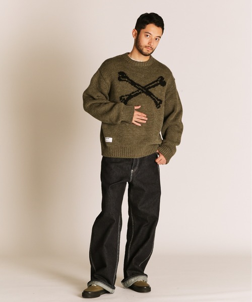 Schott/ショット/CROSS BONE KNIT/クロスボーン ニット（ニット