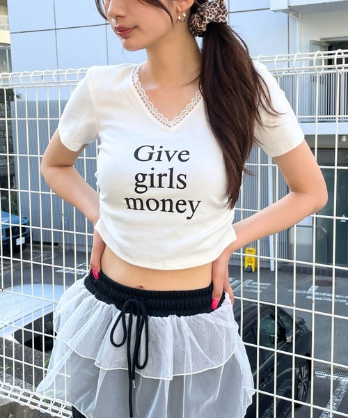 3.3 Field Trip （3.3フィールドトリップ）の「3.3 Field Trip／ロゴバックレースT（Tシャツ/カットソー・レディース・ブラック/グレー/ホワイト・FREE）」の2枚目の写真