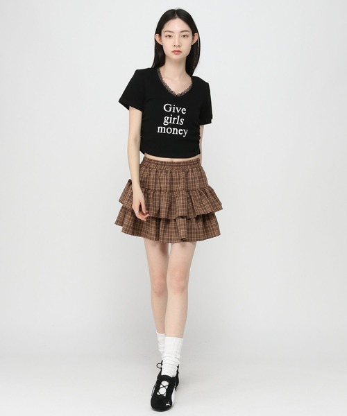 3.3 Field Trip （3.3フィールドトリップ）の「3.3 Field Trip／ロゴバックレースT（Tシャツ/カットソー・レディース・ブラック/グレー/ホワイト・FREE）」の13枚目の写真