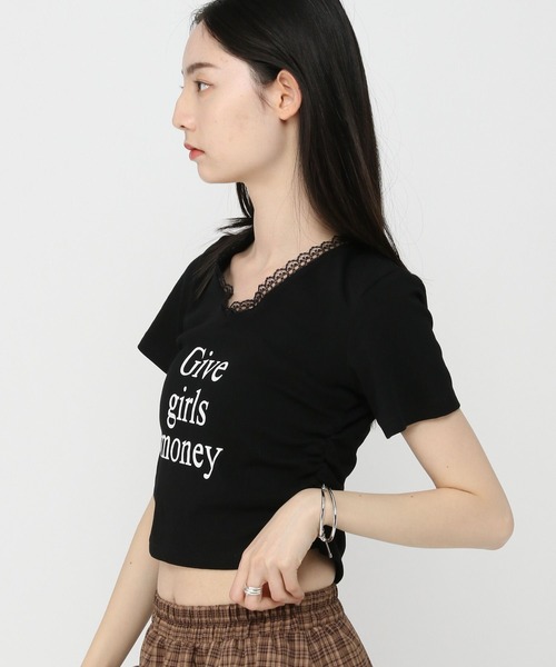 3.3 Field Trip （3.3フィールドトリップ）の「3.3 Field Trip／ロゴバックレースT（Tシャツ/カットソー・レディース・ブラック/グレー/ホワイト・FREE）」の16枚目の写真