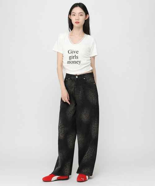 3.3 Field Trip （3.3フィールドトリップ）の「3.3 Field Trip／ロゴバックレースT（Tシャツ/カットソー・レディース・ブラック/グレー/ホワイト・FREE）」の18枚目の写真
