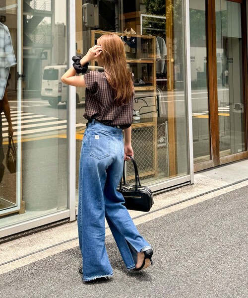 NOLLEY’S（ノーリーズ）の「衿フリルショートスリーブシャツ（シャツ/ブラウス・レディース・ブルー系その他6/ブラウン系その他/ネイビー/ホワイト・38）」の20枚目の写真