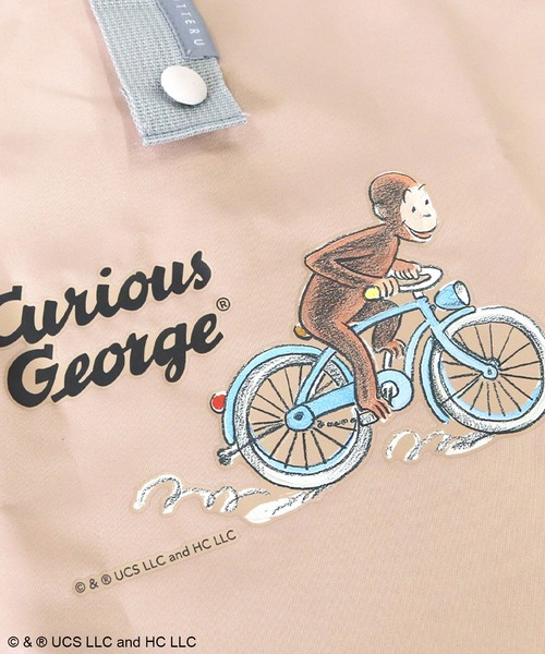 ACCOMMODE(アコモデ)の「【365Curious 】おさるのジョージ コンパクトクーラー巾着バッグ(ハンドバッグ・レディース・ベージュ/ネイビー・FREE)」の7枚目の写真