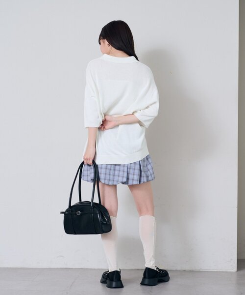 n.k atelier チェック　バルーンスカート n.k atelier Store チェック バルーンスカート - スカート