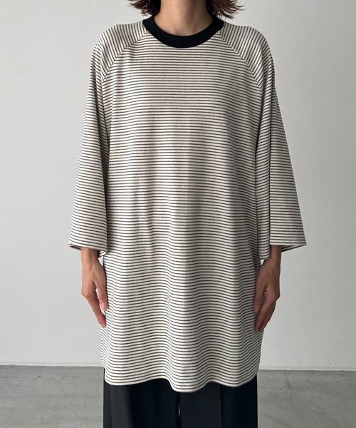 tシャツ choice_cnl　ナローボーダーオーバーTシャツ レディース メンズ CANAL JEAN｜choice_cnl ナローボーダーオーバーTシャツ